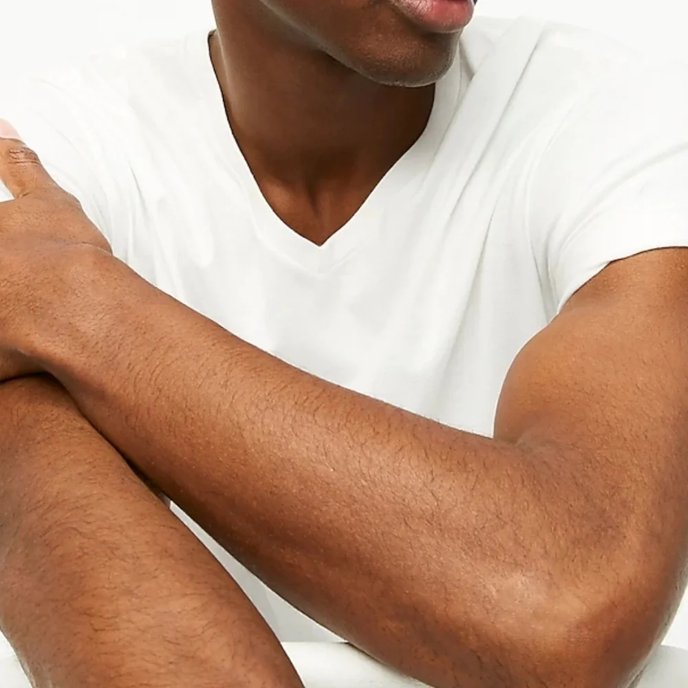 J crew Cotton washed jersey tee white